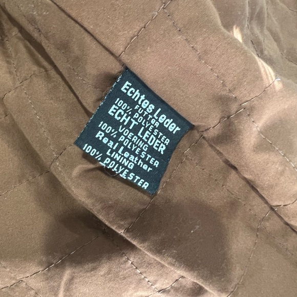 Xelement brown 100% leather motorcycle jacket - Picture 5 of 5